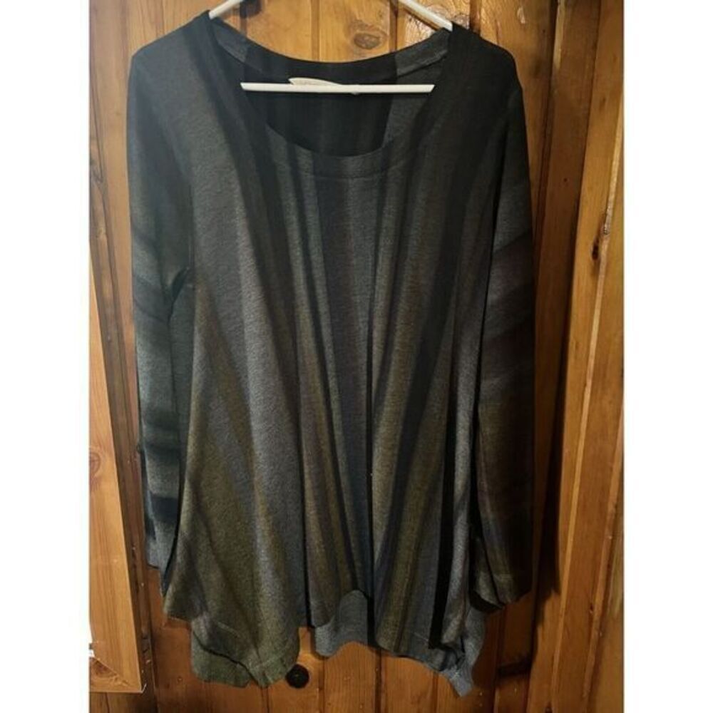 SOFT SURROUNDINGS STRIPE OVERSIZE SWEATER TUNIC Size M